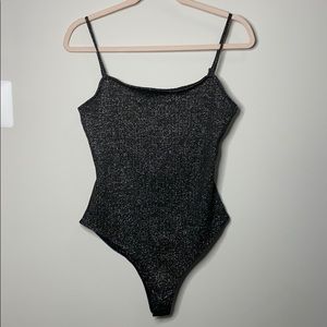 Shimmer Spaghetti Strap Onesie